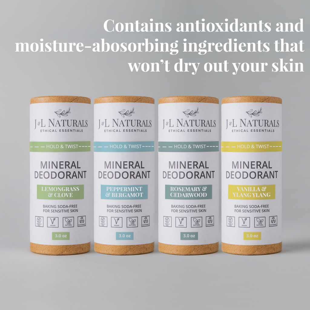 Mineral (Baking Soda-Free) Deodorant Bundle (4-Pack)